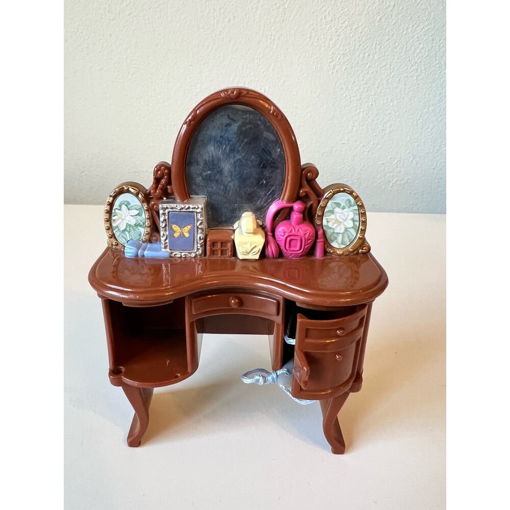 Fisher Price Loving Family Vanity Parents Bedroom Dollhouse Size 2005 *Read